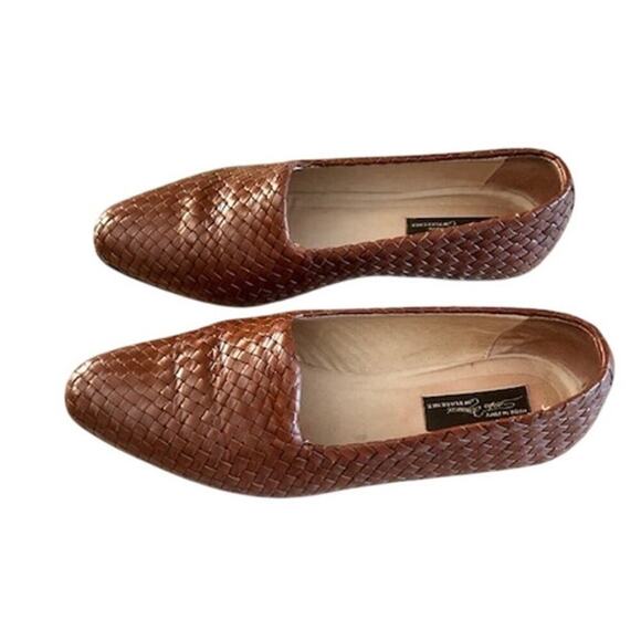 Sesto Meucci Deva Woven Leather Loafers Flats 8.5 M - Picture 3 of 10